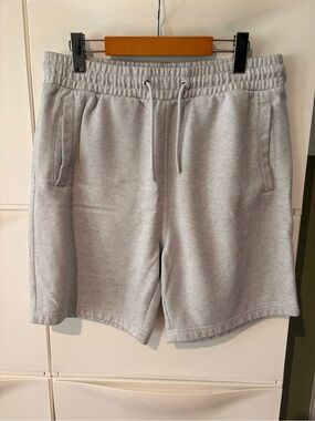 Men's Grey Drawstring Sweat Shorts